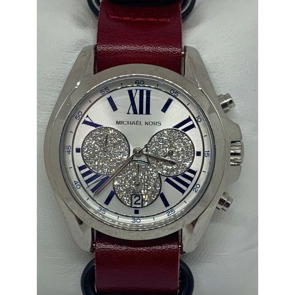 Michael Kors MK6320 Unisex Leather Analog Silver D